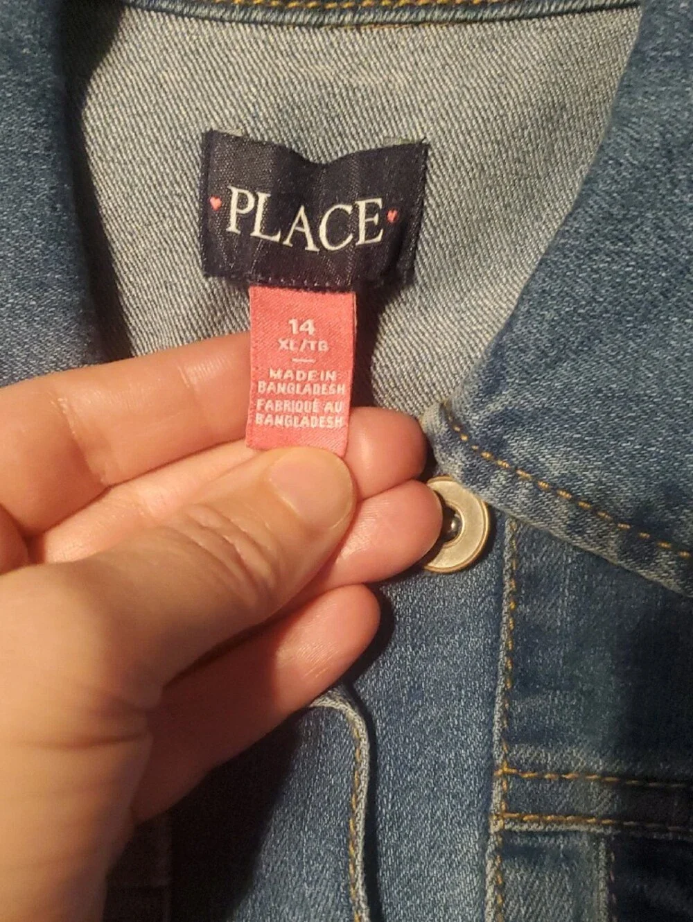 The Children's Place Light Wash Denim Jacket - Blue